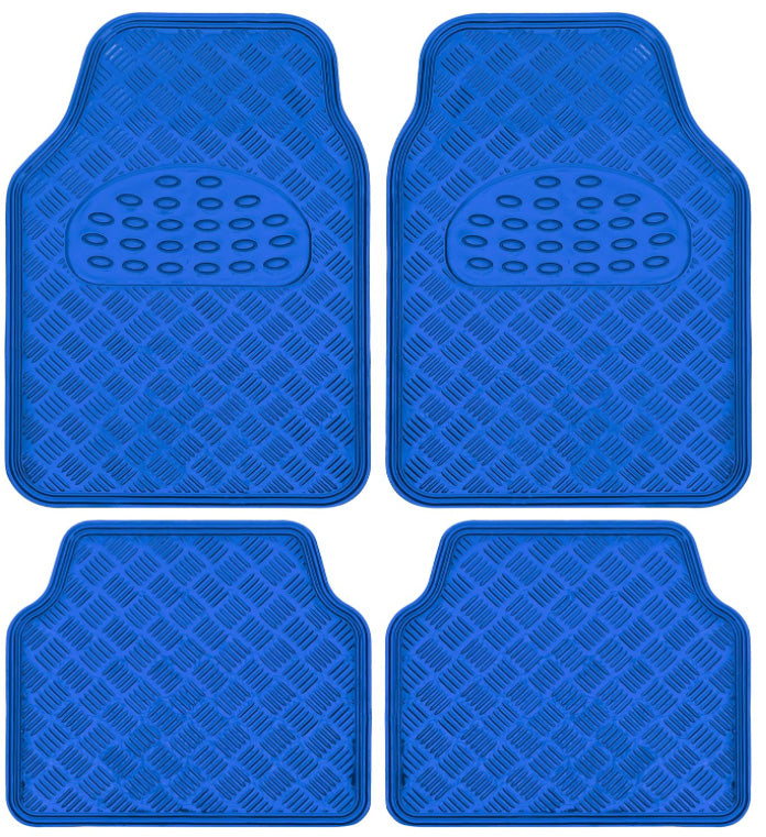 Juego Alfombras para autos en aluminio 4 piezas-Alfombras Universales-Multishop Uruguay