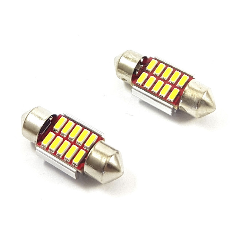 Lampara Tubular 10 Led Blanca Canbus x2 Un-Lampara Tubular-Multishop Uruguay