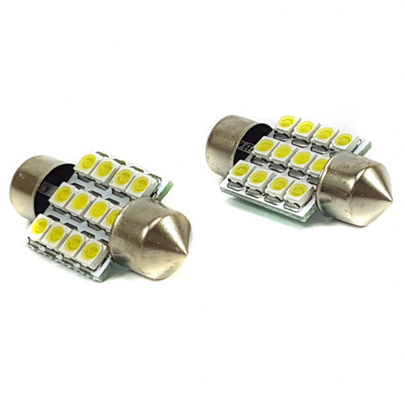 Lampara Tubular 12 Led Blanca x2 Un-Lampara Tubular-Multishop Uruguay