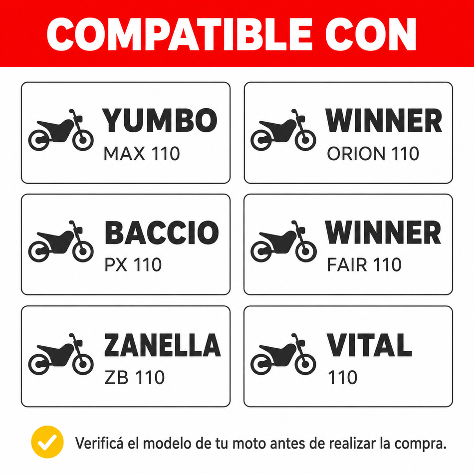 Par Amortiguadores Traseros Moto 110