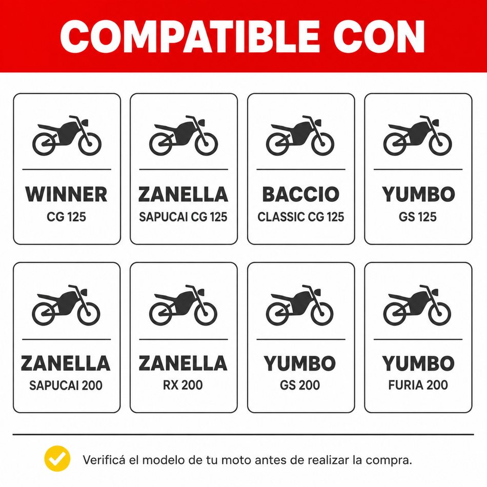 Árbol de Levas Moto CG 125 200