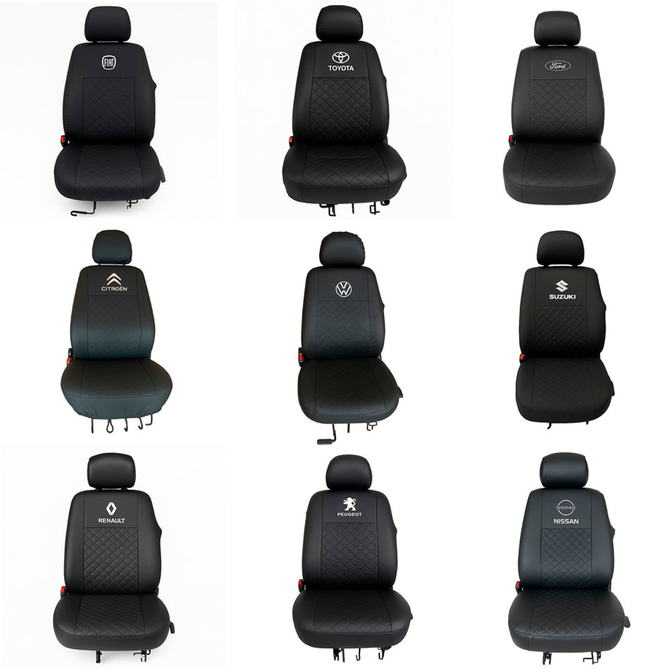 Juego Fundas Cubreasiento Eco Cuero Auto Universal 11 Piezas