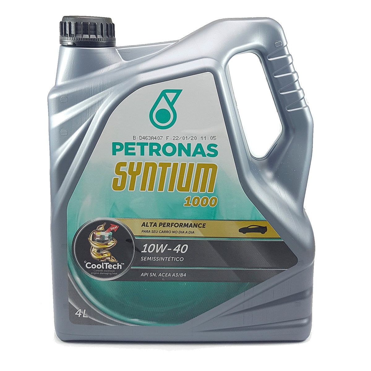 Aceite Petronas Syntium 1000 10W40 Semi-Sintético Api Sm 4Li-Lubricantes-Multishop Uruguay