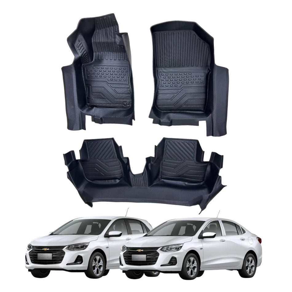 Alfombras 5D Chevrolet Onix / Onix Plus TPE Premium-Alfombras Chevrolet-Multishop Uruguay