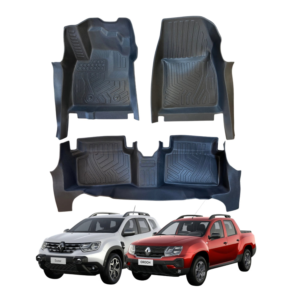 Alfombras 5D Renault Duster TPE Premium-Alfombras Renault-Multishop Uruguay