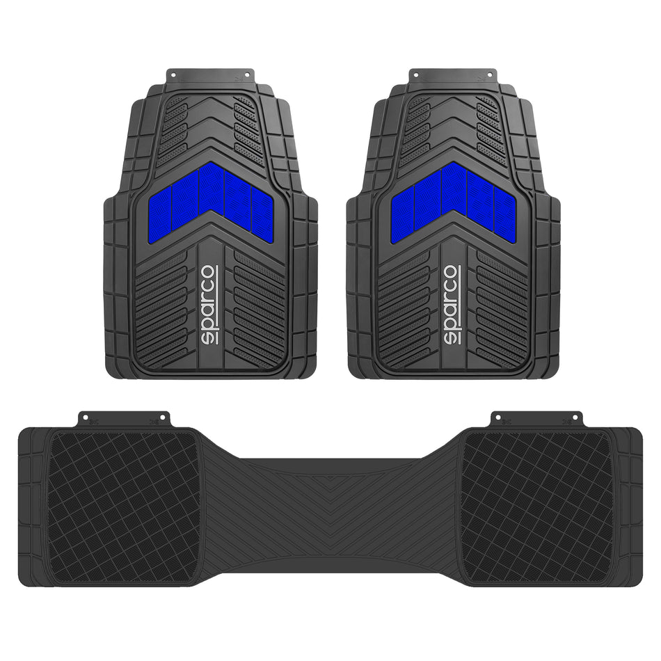 Alfombras Auto Sparco PVC Universales 3 Piezas-Alfombras Universales-Multishop Uruguay