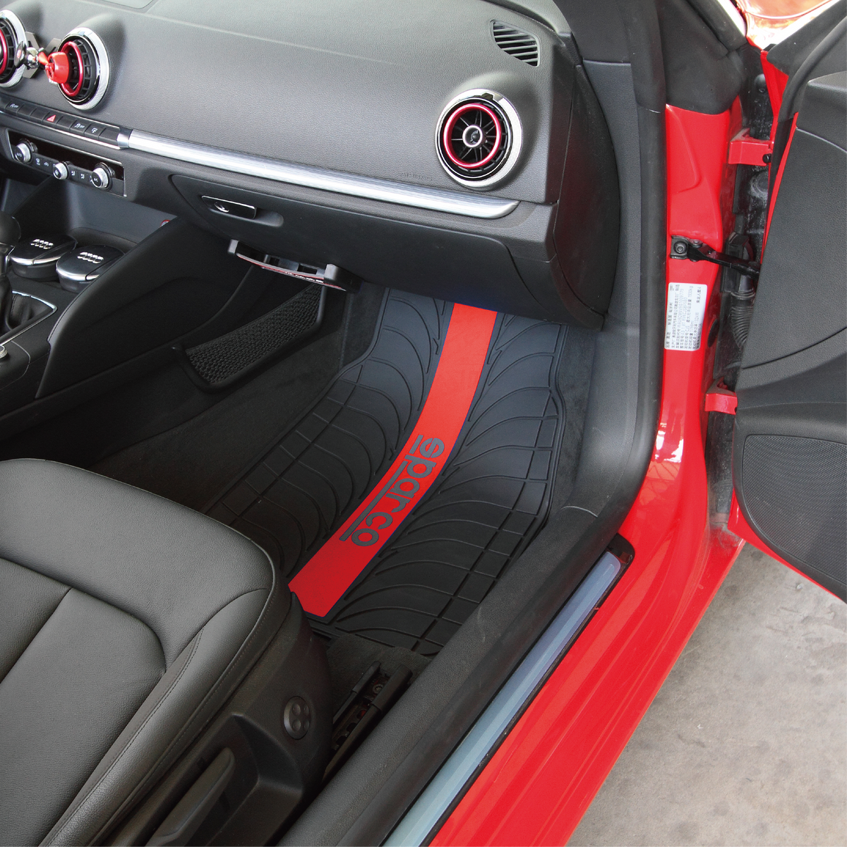 Alfombras para Auto Sparco PVC Universal 4 piezas-Alfombras Universales-Multishop Uruguay