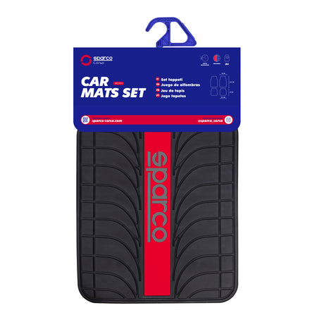 Alfombras para Auto Sparco PVC Universal 4 piezas-Alfombras Universales-Multishop Uruguay