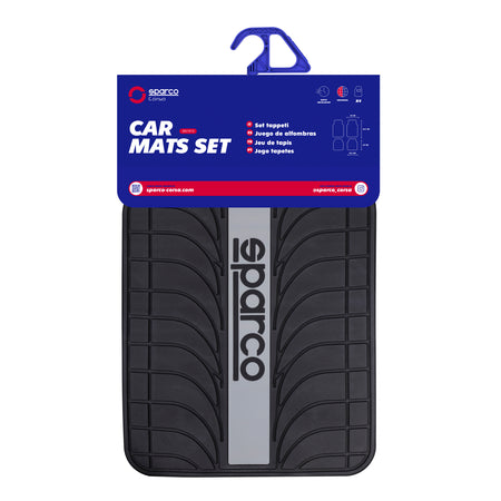 Alfombras para Auto Sparco PVC Universal 4 piezas-Alfombras Universales-Multishop Uruguay