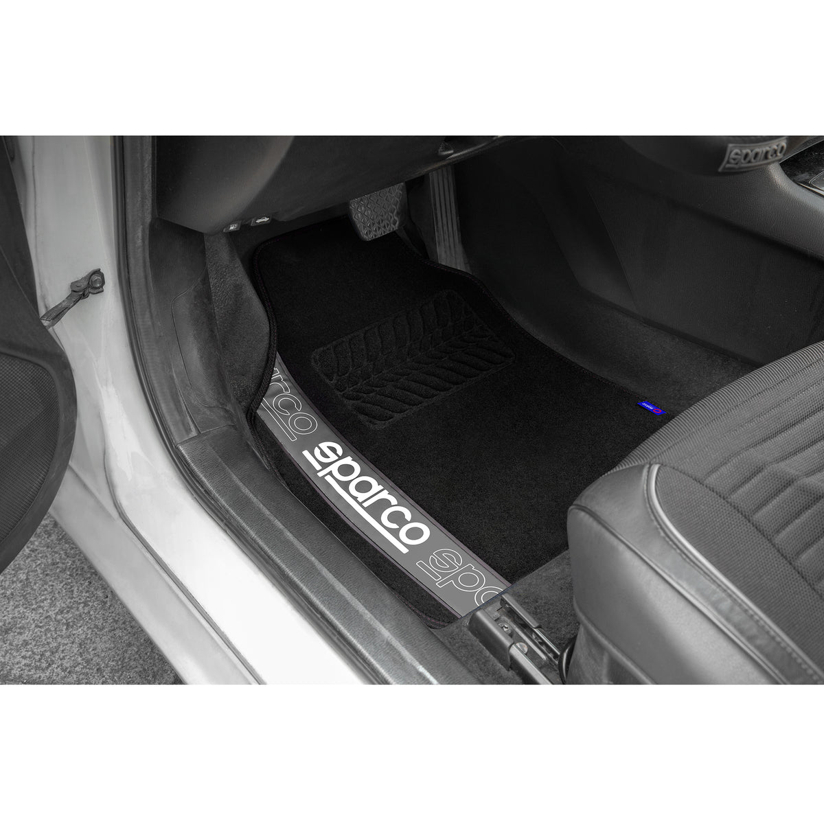 Alfombras Sparco en Fieltro con Talonera Universales 4 Piezas-Alfombras Universales-Multishop Uruguay