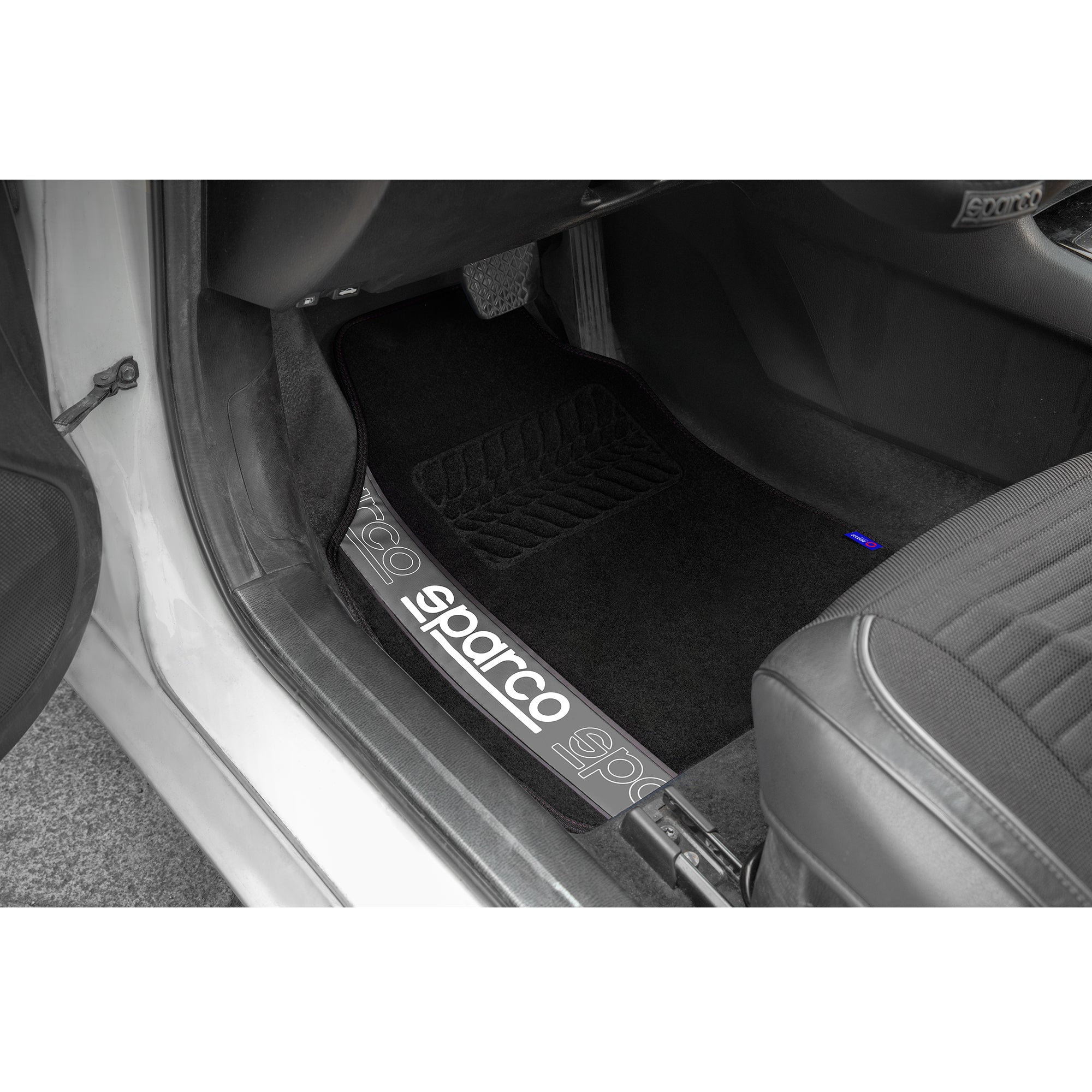 Alfombras Sparco en Fieltro con Talonera Universales 4 Piezas-Alfombras Universales-Multishop Uruguay