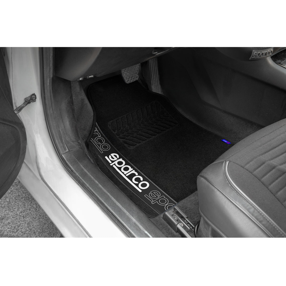 Alfombras Sparco en Fieltro con Talonera Universales 4 Piezas-Alfombras Universales-Multishop Uruguay