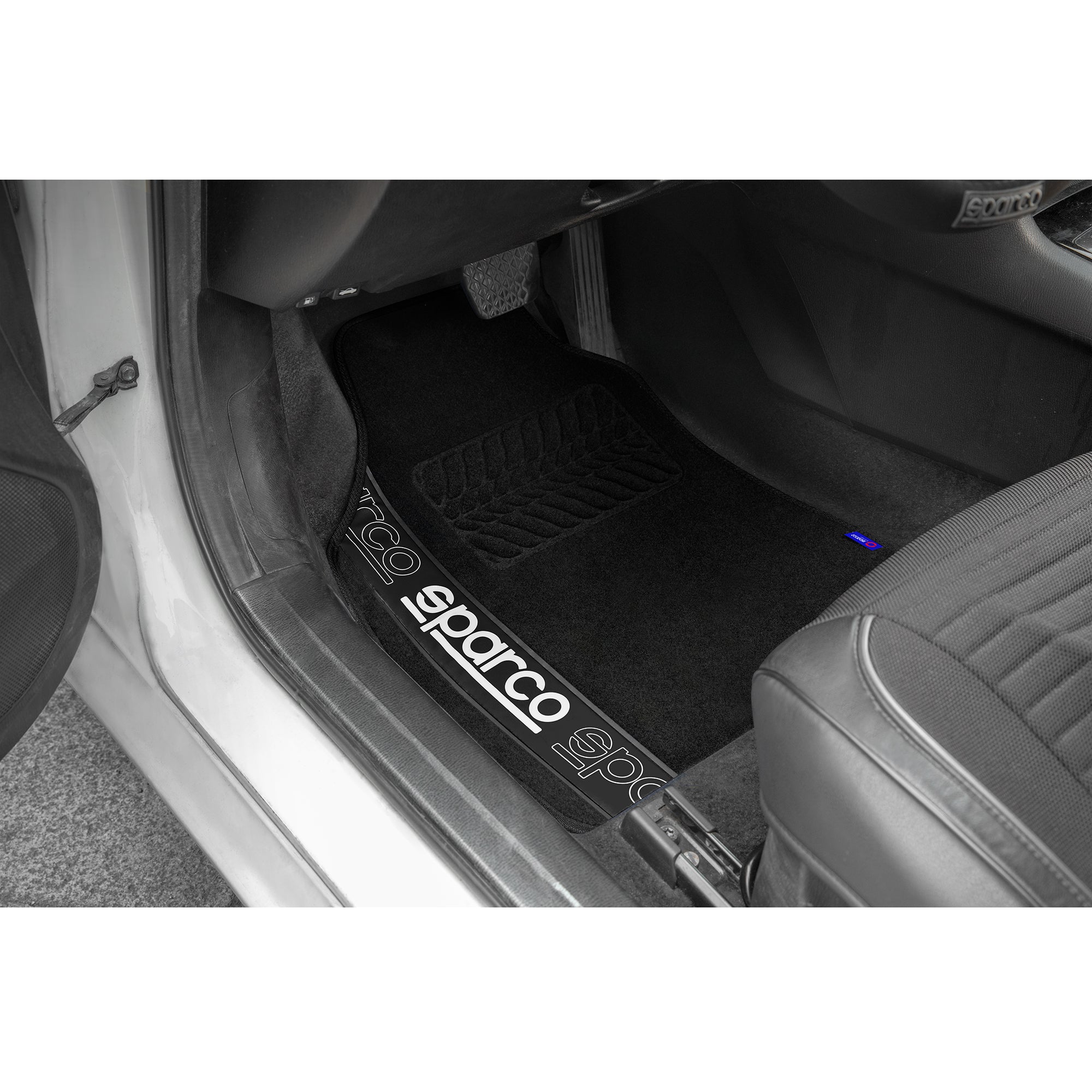 Alfombras Sparco en Fieltro con Talonera Universales 4 Piezas-Alfombras Universales-Multishop Uruguay