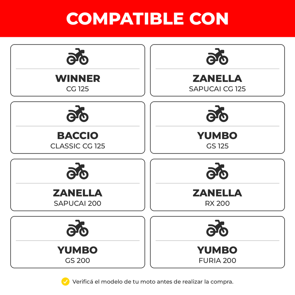 Árbol de Levas Moto CG 125 200-Árboles de levas motos-Multishop Uruguay