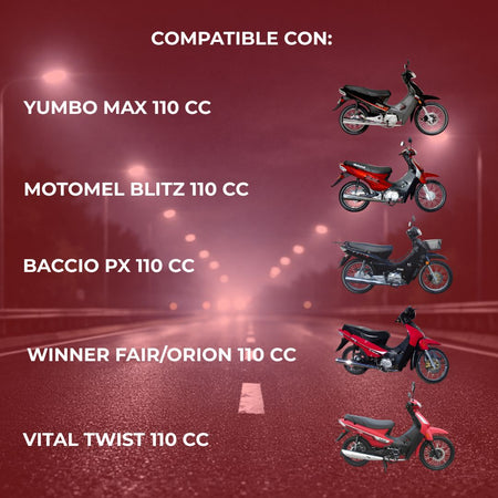 Balancines Moto 110 CG Yumbo / Baccio / Motomel / Winner / Vital-Repuestos motos-Multishop Uruguay