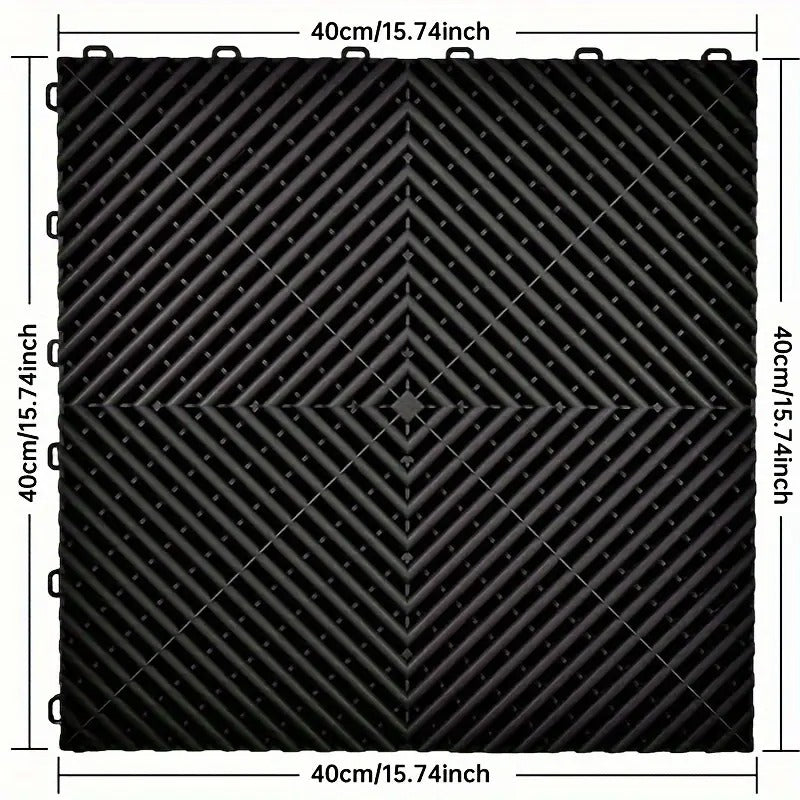 Baldosa Plástica Encastrable para Taller 40x40 cm-Baldosas Plásicas-Multishop Uruguay