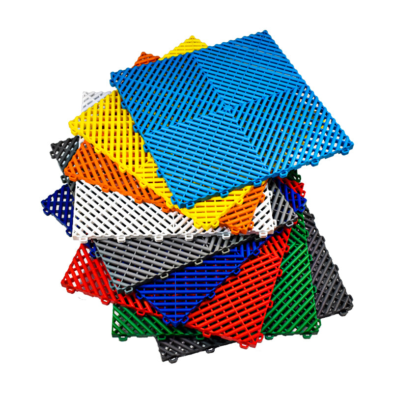 Baldosa Plástica Encastrable para Taller 40x40 cm-Baldosas Plásicas-Multishop Uruguay