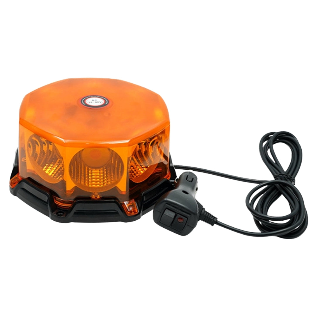 Baliza LED 12/24V con Imán – Luz de Emergencia Vehicular-Balizas-Multishop Uruguay