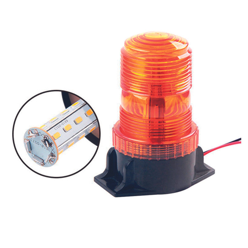 Baliza Led Destellante 10-30V Ambar-Balizas-Multishop Uruguay
