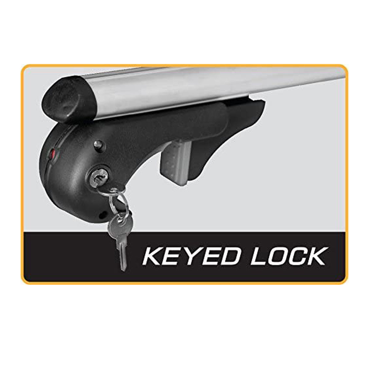 Barras de Techo Transversales Aluminio con llave – Universal-Portaequipajes-Multishop Uruguay