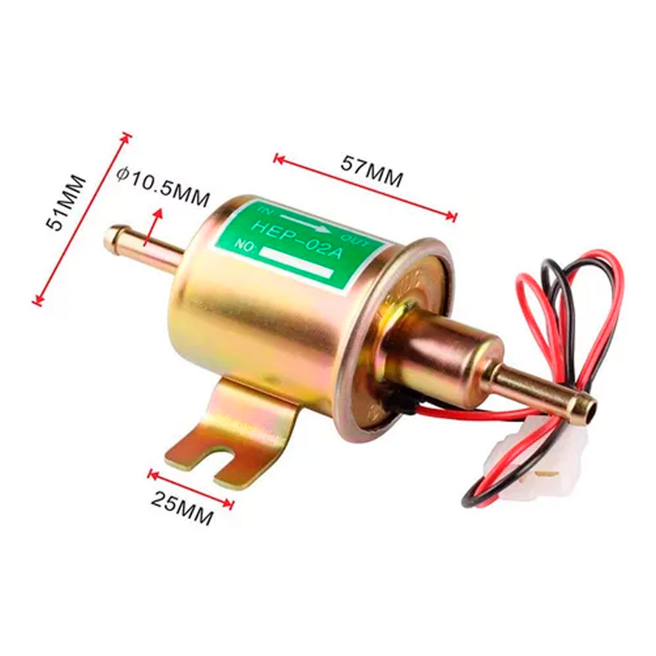 Bomba Combustible Electrica Nafta 12V Universal-Bombas-Multishop Uruguay