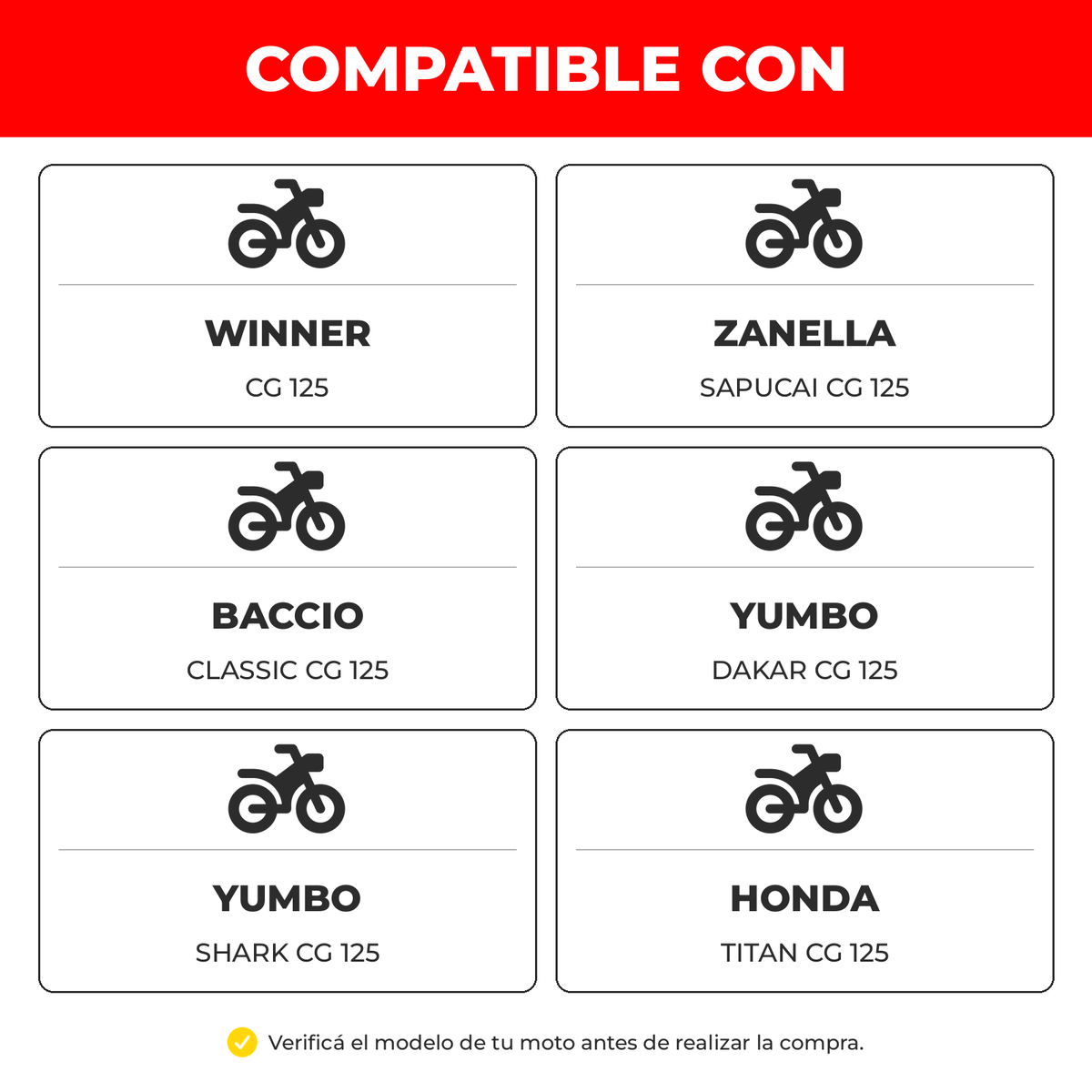 Buje de Maza CG 125 Juego x4 Unidades-Bujes motos-Multishop Uruguay