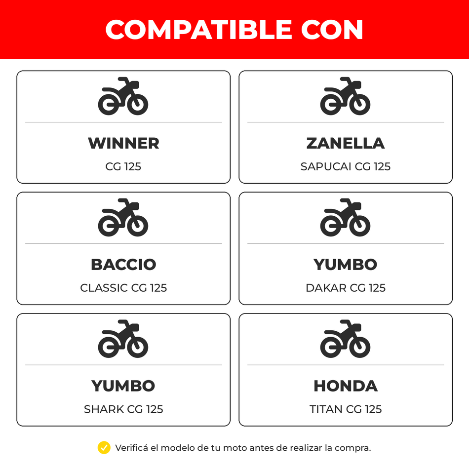 Buje de Maza CG 125 Juego x4 Unidades-Bujes motos-Multishop Uruguay