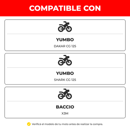 Cable Embrague Moto 117 cm CG 125 Compatible-Embrague motos-Multishop Uruguay