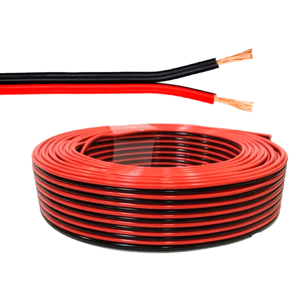 Cable Gemelo 2X0.5Mm Rojo/Negro Rollo-Cables-Multishop Uruguay