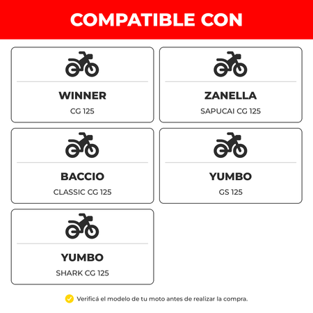 Caja Cambios Moto 125 CG 5 Marchas Completa-Cajas de cambios motos-Multishop Uruguay