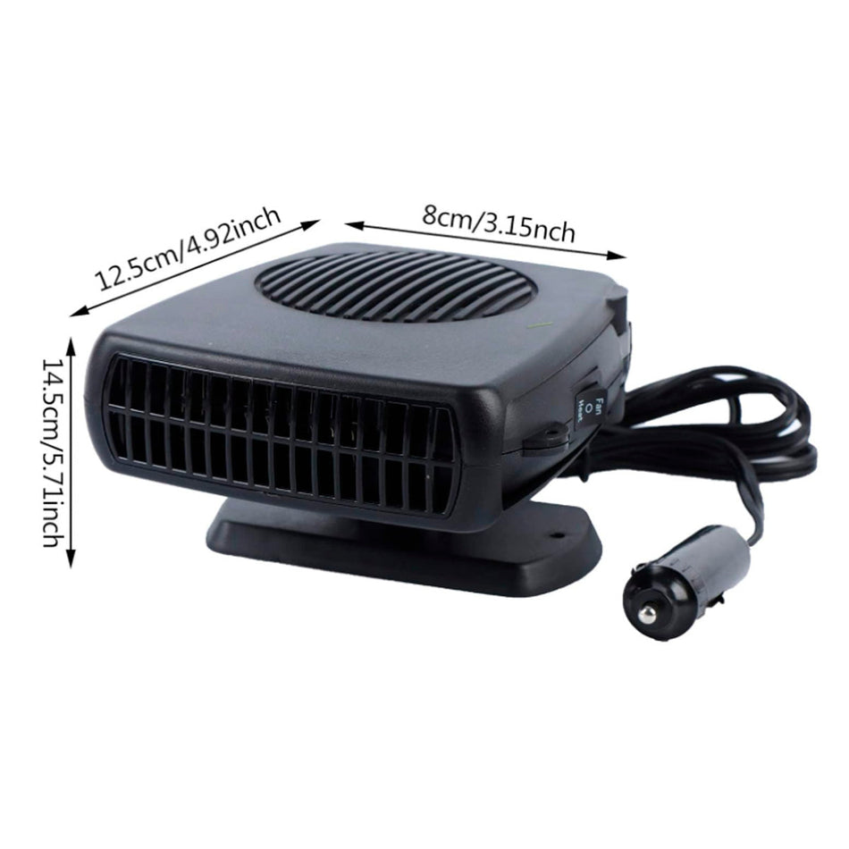 Caloventilador desempañador portátil 12V para auto – Frío y calor todo el año-Accesorios-Multishop Uruguay