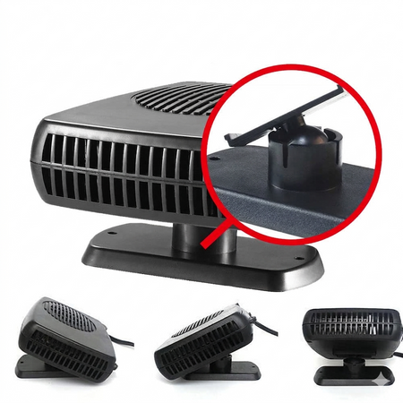 Caloventilador desempañador portátil 12V para auto-Accesorios-Multishop Uruguay