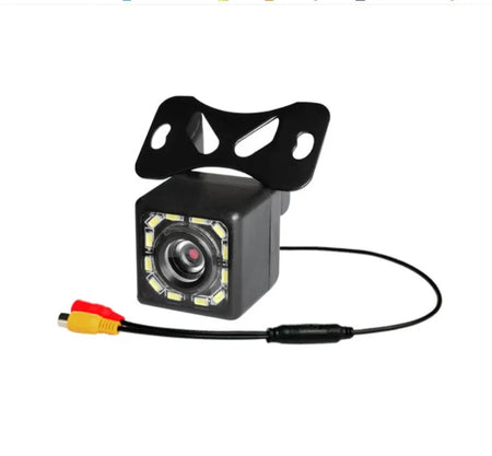 Cámara Marcha Atrás HD 12 LED 12V-Camaras de Reversa-Multishop Uruguay