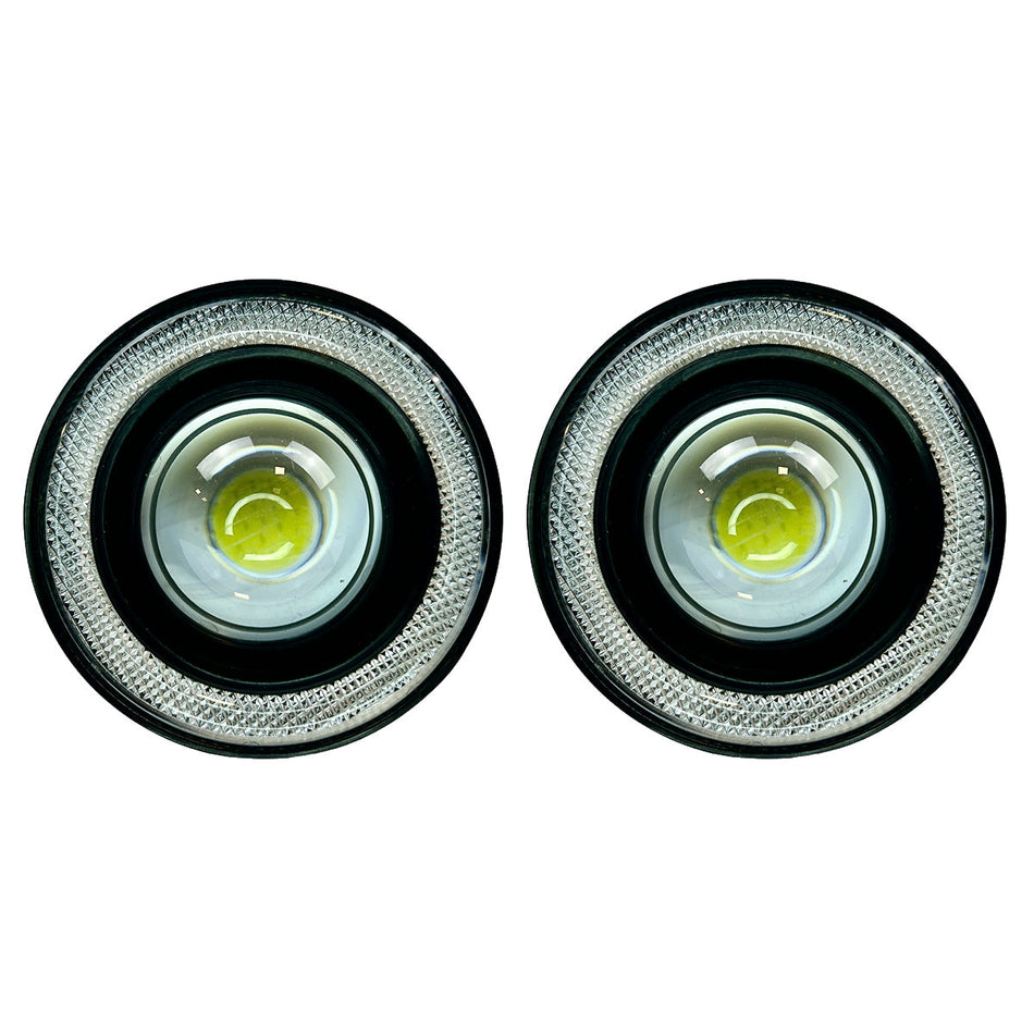 Camineros ojo de ángel con lupa 8,6 cm x2 Un-Faro Caminero-Multishop Uruguay