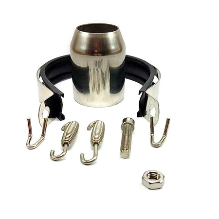Caño Escape Moto 245 Mm Gris-Escapes motos-Multishop Uruguay