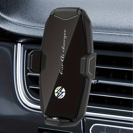 Cargador Inalámbrico para Celular+ Soporte Sensor Automático-Accesorios-Multishop Uruguay