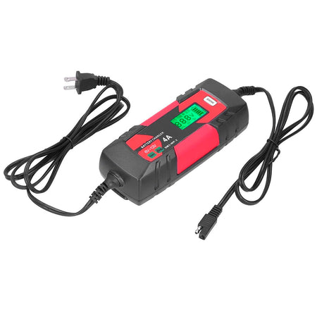 Cargador Inteligente Batería Auto 12V 4A AGM GEL-Cargador/Arrancador-Multishop Uruguay
