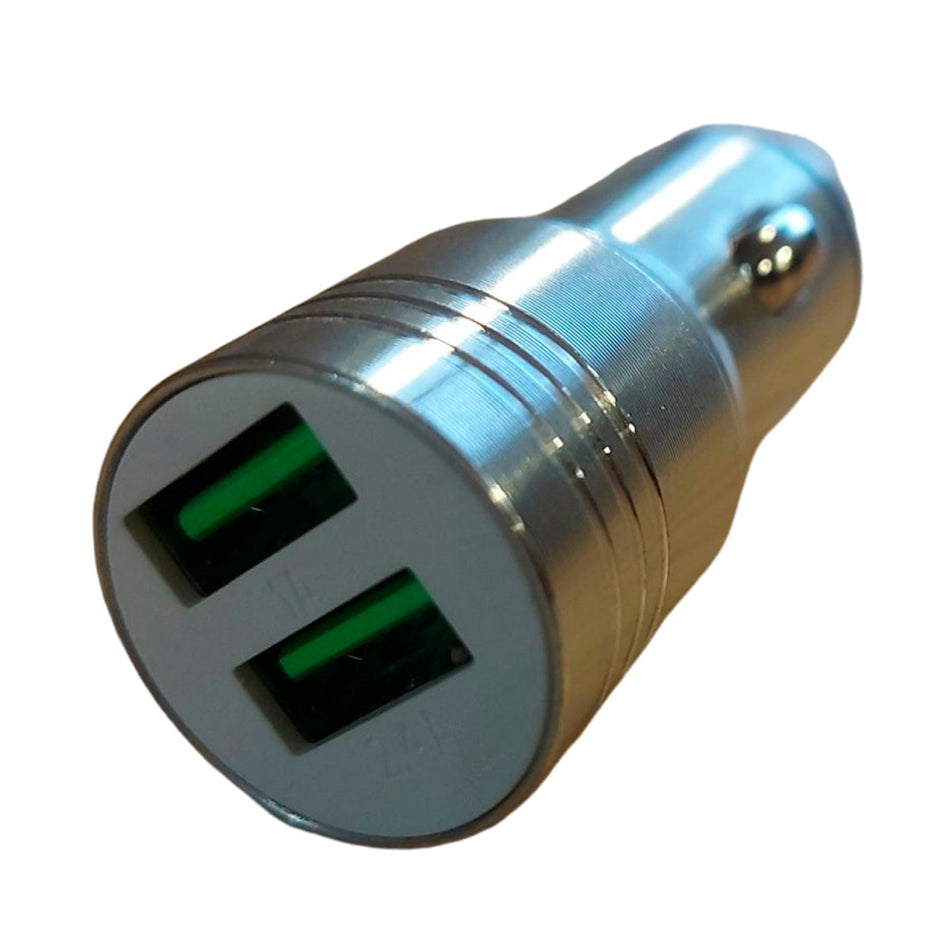 Cargador Para Encendedor 12V Usb X2-Accesorios-Multishop Uruguay