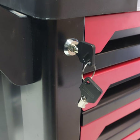 Carro Gabinete Taller Con 7 Cajones 245 Piezas-Carro Taller-Multishop Uruguay
