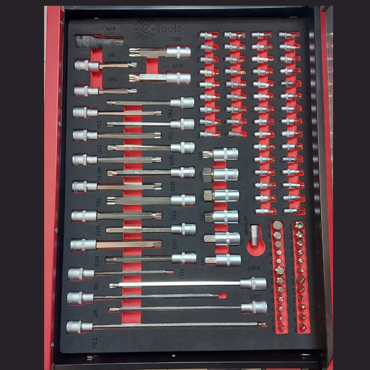 Carro Gabinete Taller Con 7 Cajones 245 Piezas-Carro Taller-Multishop Uruguay