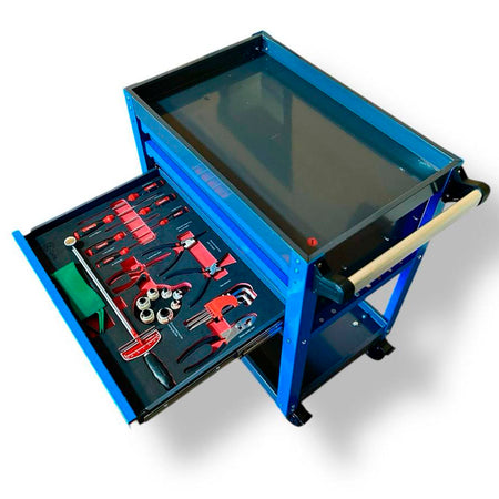 Carro taller 3 cajones 158 piezas-Carro Taller-Multishop Uruguay