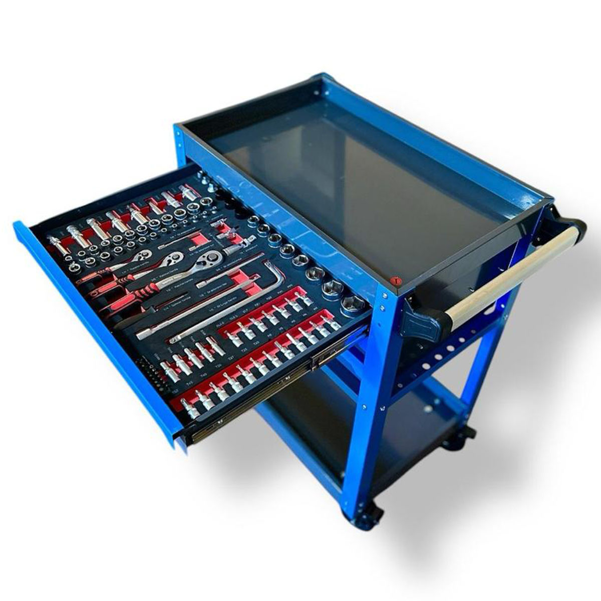 Carro taller 3 cajones 158 piezas-Carro Taller-Multishop Uruguay