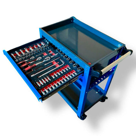 Carro taller 3 cajones 158 piezas-Carro Taller-Multishop Uruguay