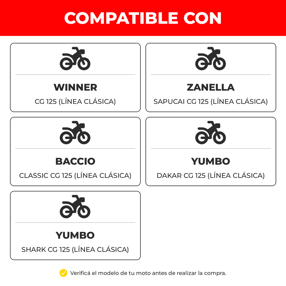 Cdi Moto 125 Cc 6 Terminales Ficha Redonda-Módulos CDI motos-Multishop Uruguay