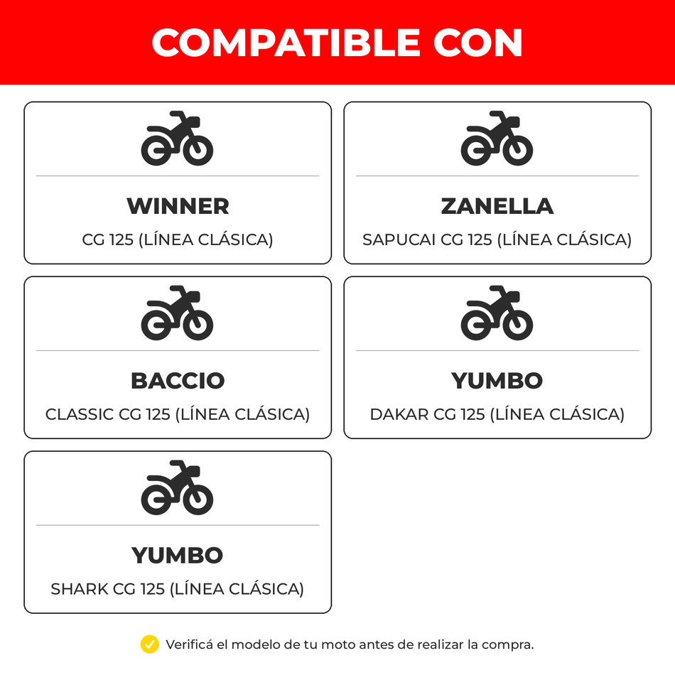 Cdi Moto 125 Cc 6 Terminales Ficha Redonda-Módulos CDI motos-Multishop Uruguay