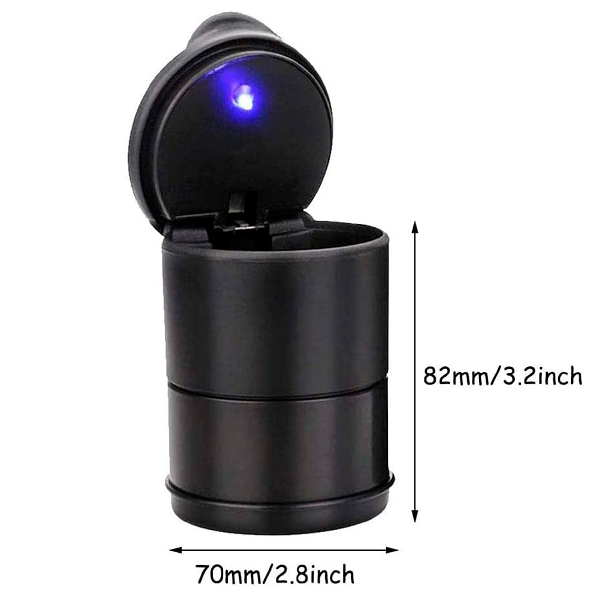 Cenicero de auto con luz led universal para Posa Vaso-Accesorios-Multishop Uruguay