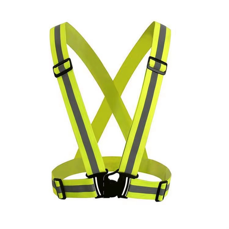 Chaleco Reflectivo Ajustable Tipo Arnés 4 cm-Chaleco Reflectivo-Multishop Uruguay