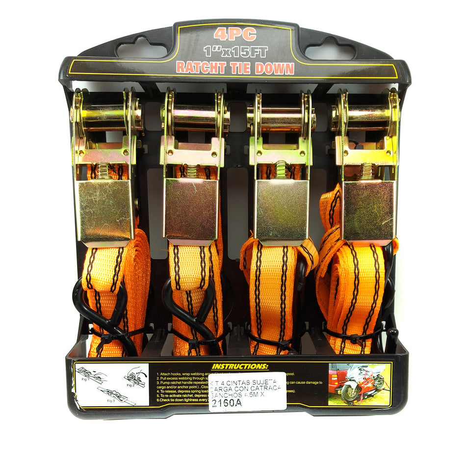 Cinta Sujeta Cargas 4,5 metros x 4 Un.-Cintas Amarre-Multishop Uruguay