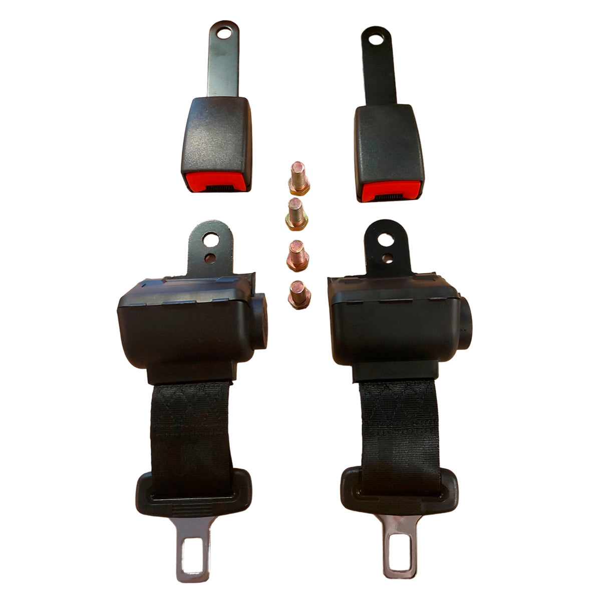 Cinto Cinturón de Seguridad 2 Puntas Retráctil X2 Un-Cintos de Seguridad-Multishop Uruguay
