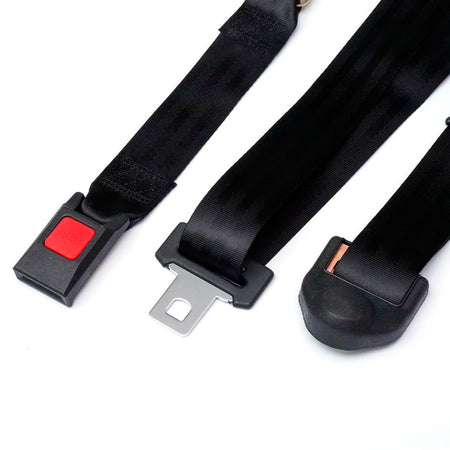 Cinto Cinturón de Seguridad 3 Puntas Auto Universal x2-Cintos de Seguridad-Multishop Uruguay